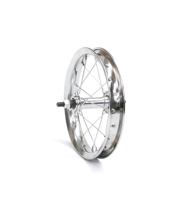 WHEEL 12" FRONT CHROME STEEL