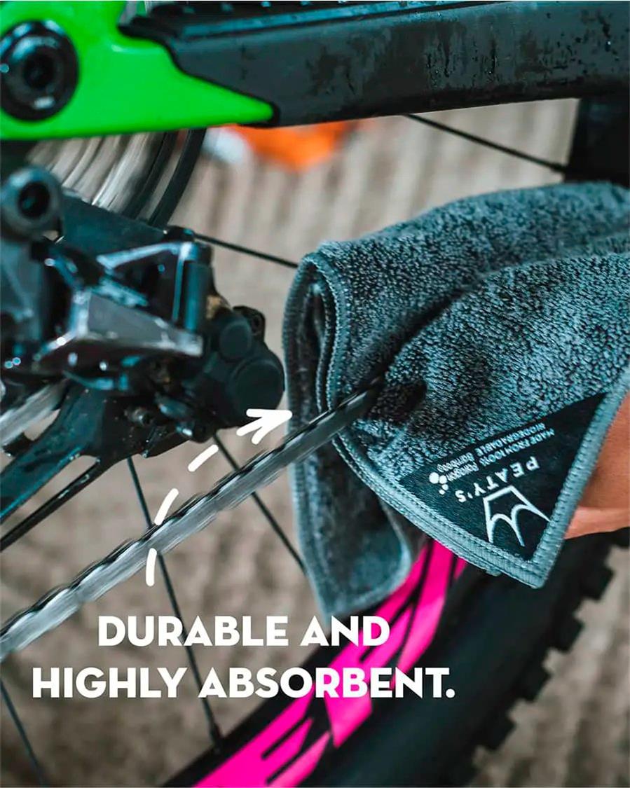 Peaty's Bamboo Bicycle Cleaning Cloths 3x Pack