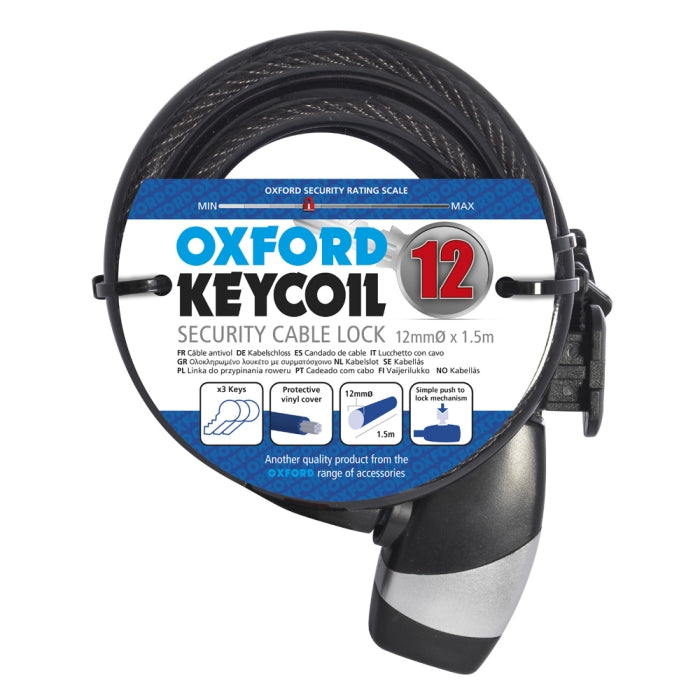 Oxford Key Coil12 1.5m x 12mm