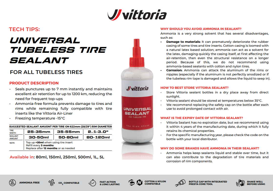 Vittoria Universal Tubeless Tyre Sealant