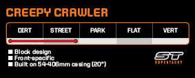 Maxxis Tyre 20 x 2.0 CREEPY CRAWLER TRIALS (54-406) WIRE