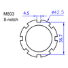 IceToolz Lockring Tool for Bosch Gen3/4 & Yamaha PW-X #M803