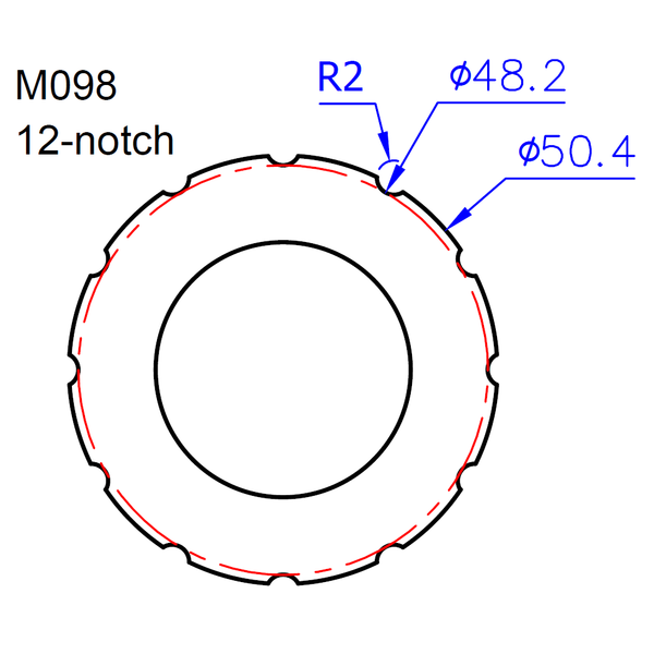 IceToolz BB Tool 12-Notch 50.4mm T47 #M098