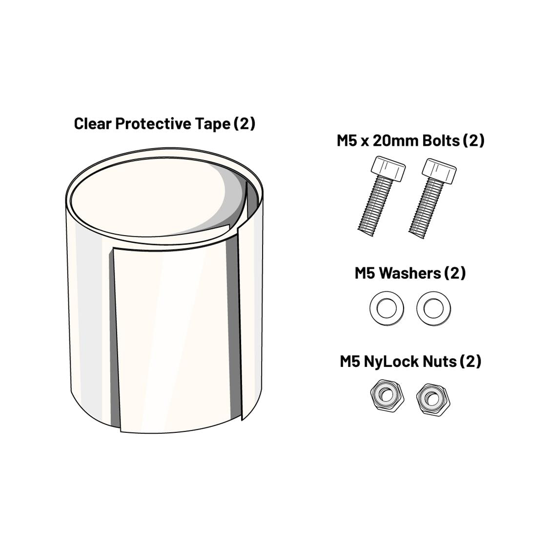Old Man Mountain Cut to Fit 5mm QR Skewer - Front or Rear