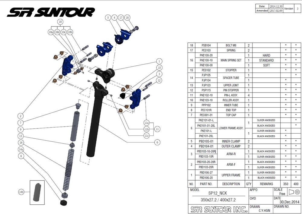 Suntour NCX Suspension Seatpost