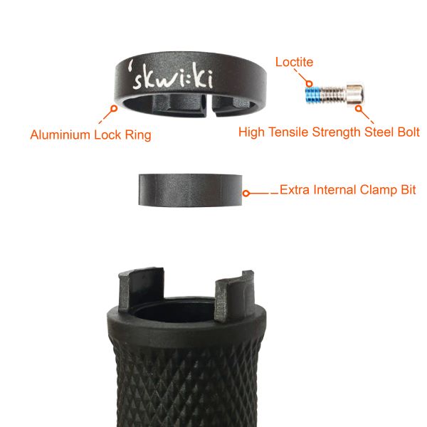 Skwi:ki Grips MTB Waffle Lock-On