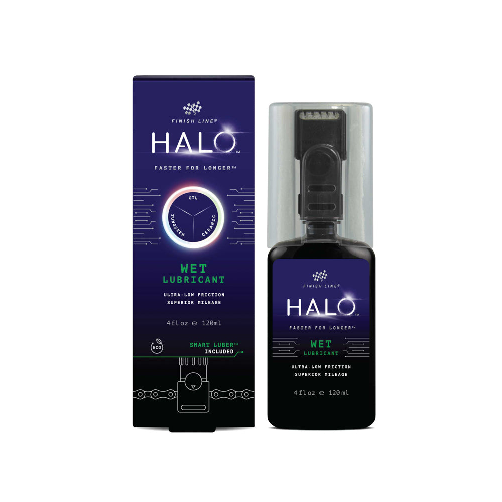 FinishLine Halo Wet Lube 120ml with Smart Luber