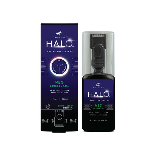 FinishLine Halo Wet Lube 120ml with Smart Luber