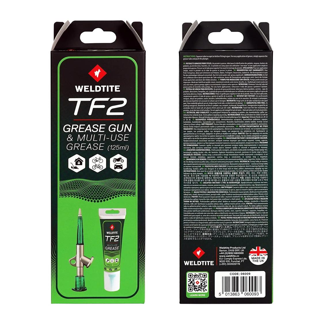 Weldtite TF2 Grease Gun & Bike Grease