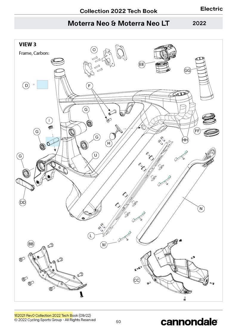 Moterra Neo Carbon Bosch 2022+ Spares