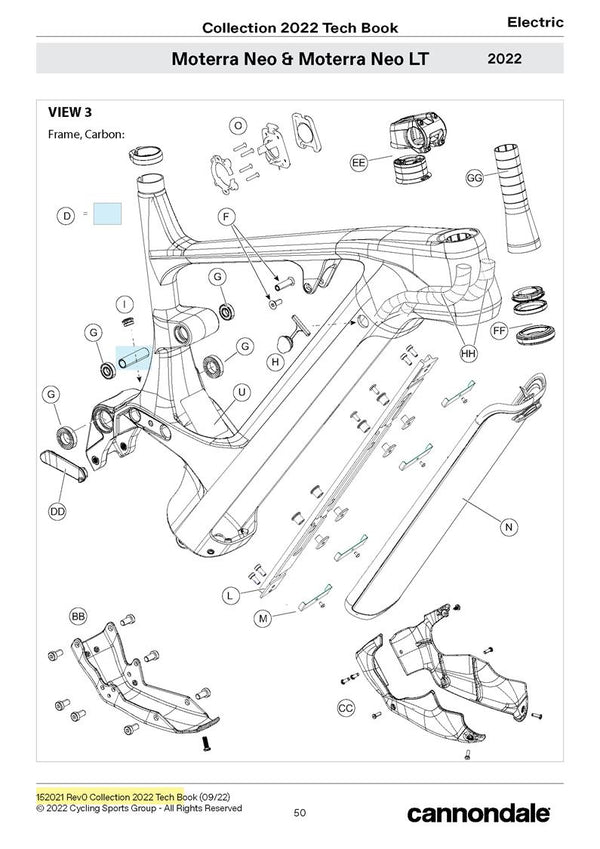 Moterra Neo Carbon Bosch 2022+ Spares