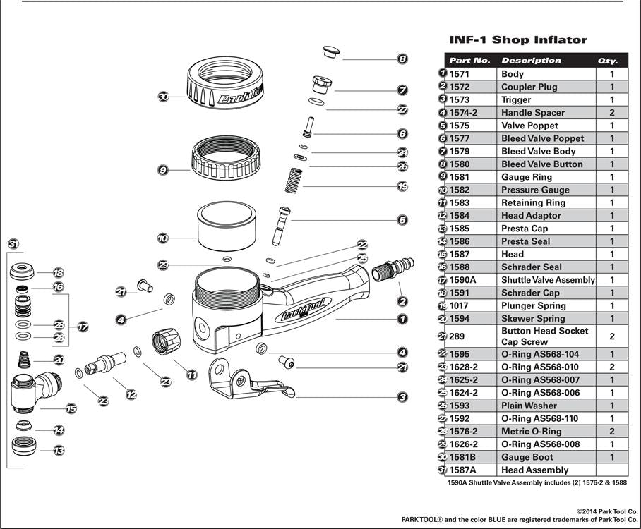 Park Tool PRESTA SEAL - INF-1/2