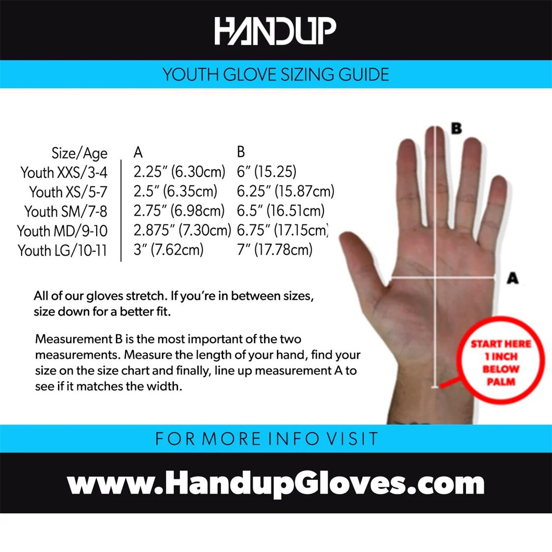 Handup Short Finger Gloves Midnight in Maui