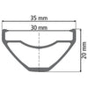 DT SWISS RIM M 502 27.5" 30mm ID 28H (RDM05065028S011471)