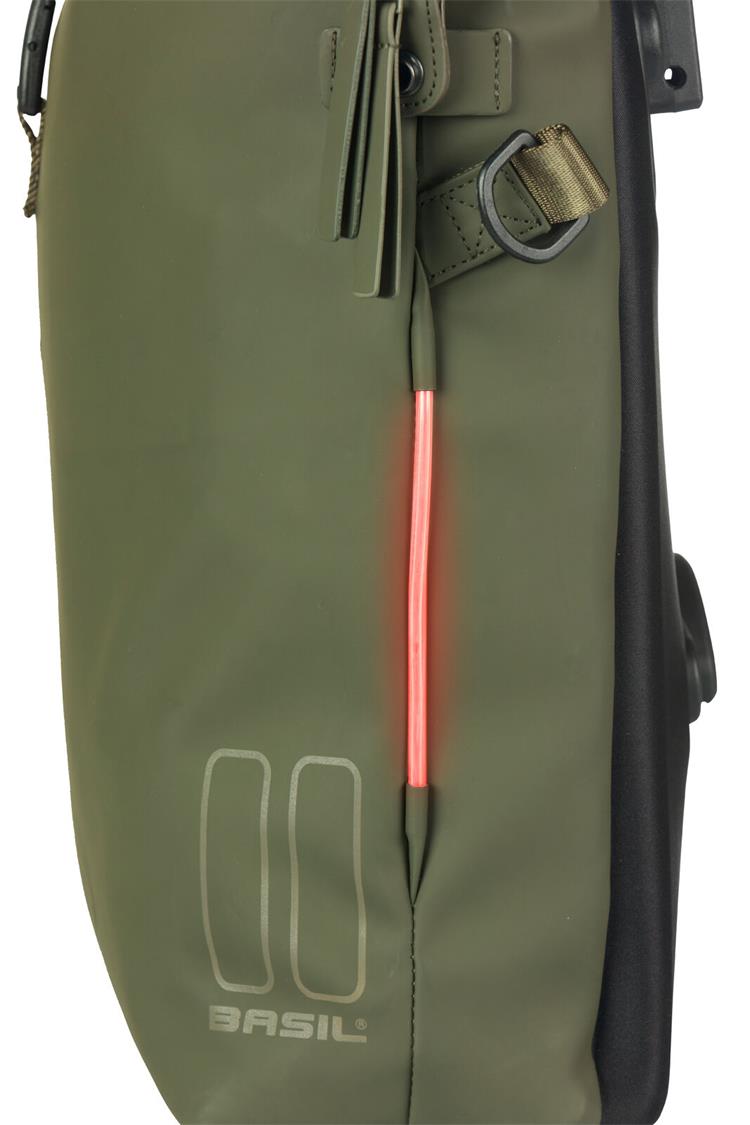 Basil - Soho MIK Studs Bicycle Shoulderbag With LED (MIK Studs)