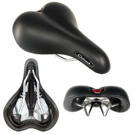 Ontrack SADDLE WOMENS BASE CUT GEL BLACK MOULDED