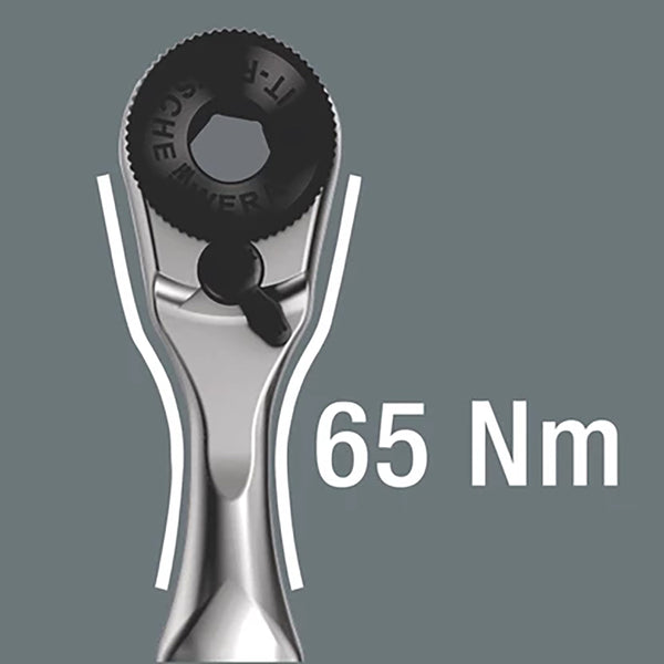 Wera 8001 A Zyklop Mini 1 Ratchet with 1/4" Drive