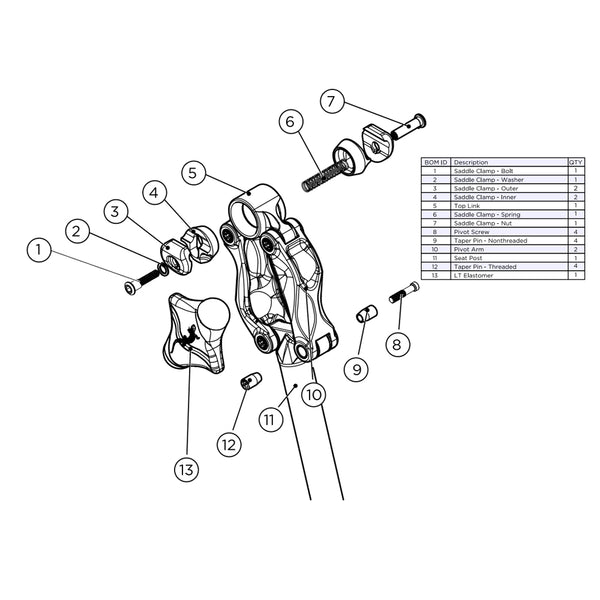 Cane Creek Thudbuster G4 Spare Parts