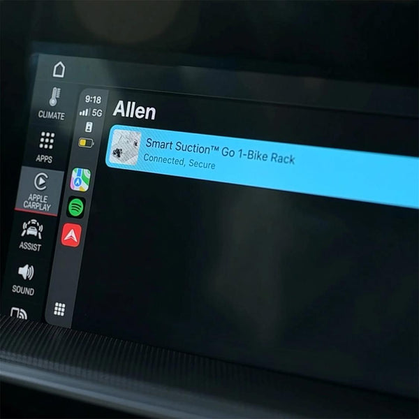 Allen Smart Suction® GO: Compact Bike Rack