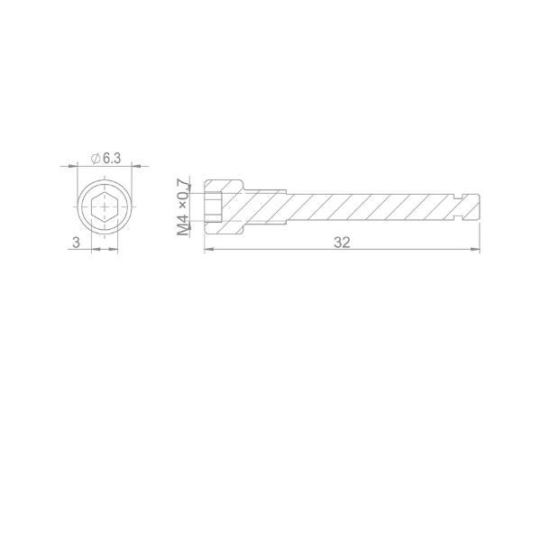 Brakco Brake Pad Fixing Bolt