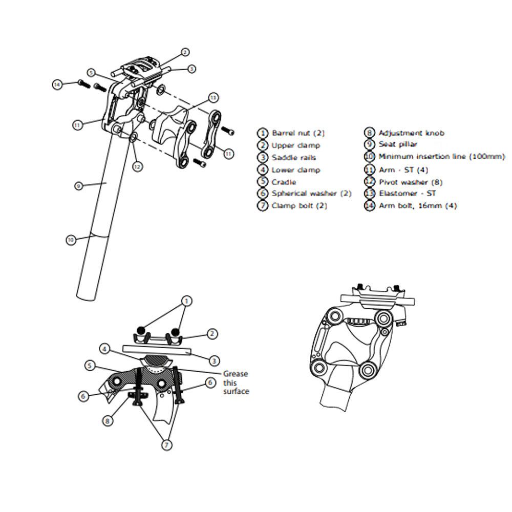 Cane Creek Thudbuster G3 Spare Parts