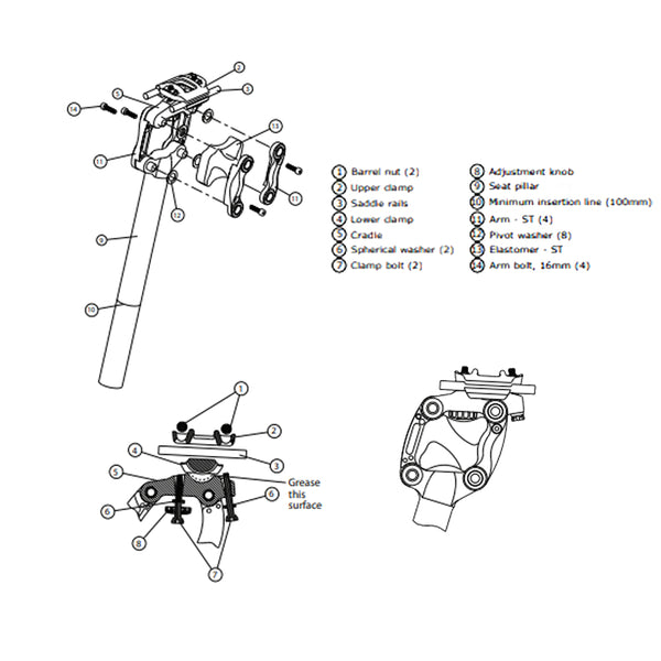 Cane Creek Thudbuster G3 Spare Parts