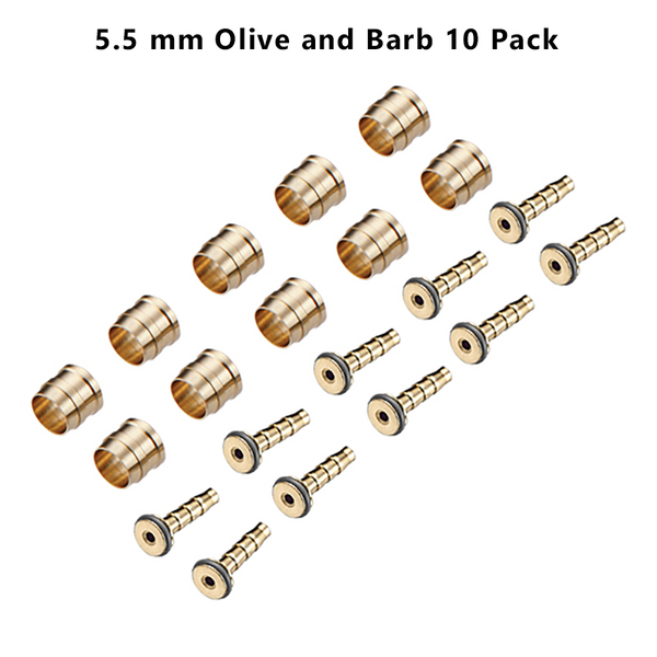 Tektro/TRP Brass Compression Ferrule Olive & Hose Barb Insert (Each)