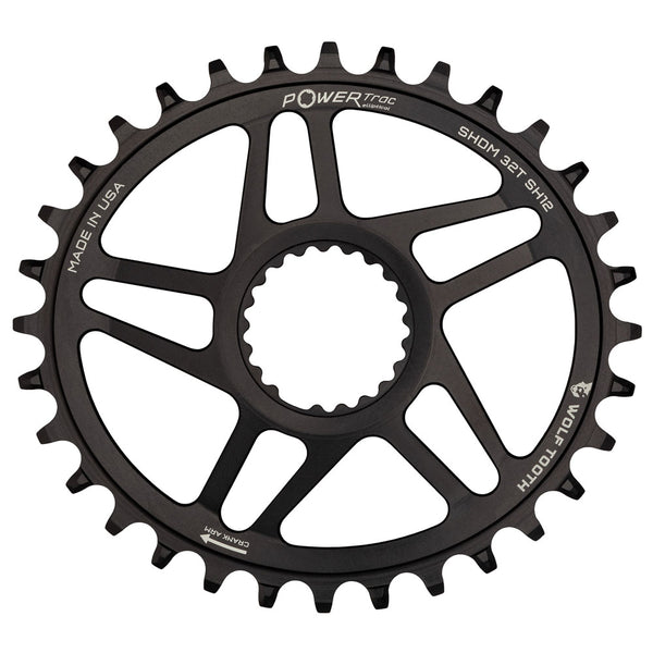 Wolf Tooth Shimano Dm Elliptical Drop Stop Chainring Boost Hg12+