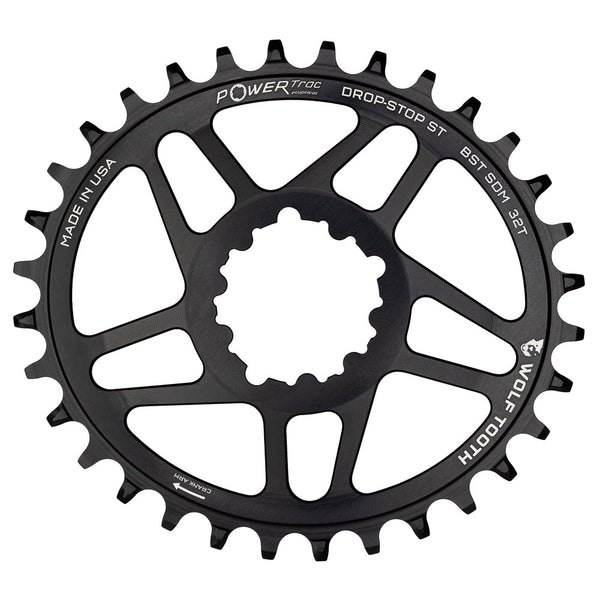 Wolf Tooth Sram Dm Elliptical Drop Stop Chainring Boost Shimano Hg+