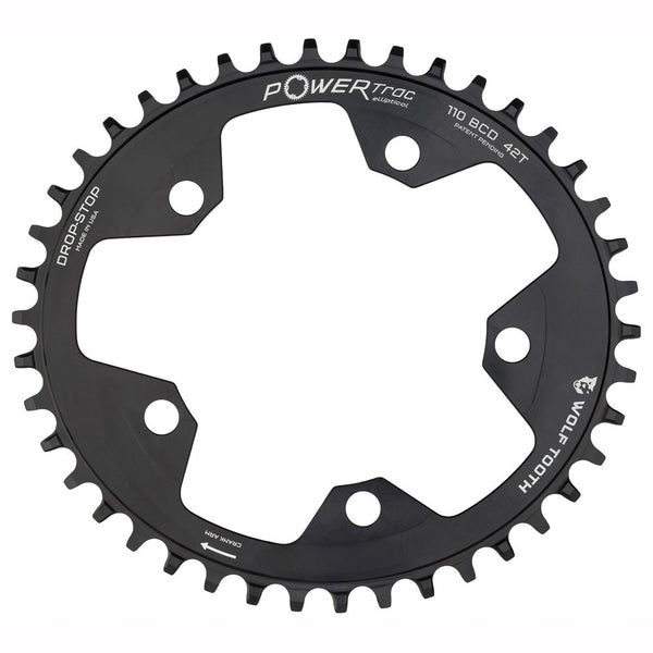 Wolftooth 110 X 5 BCD Oval Gravel / CX / Road Drop Stop Chainrings