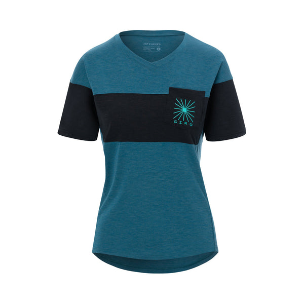 Giro Ride Jersey Womens - Harbor Blue/Black