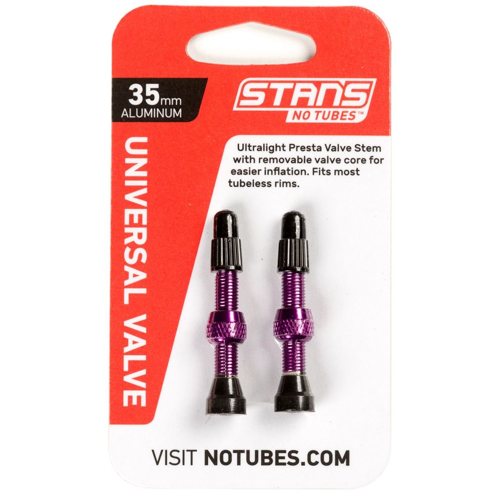 Stans NoTubes Red Alloy Valves