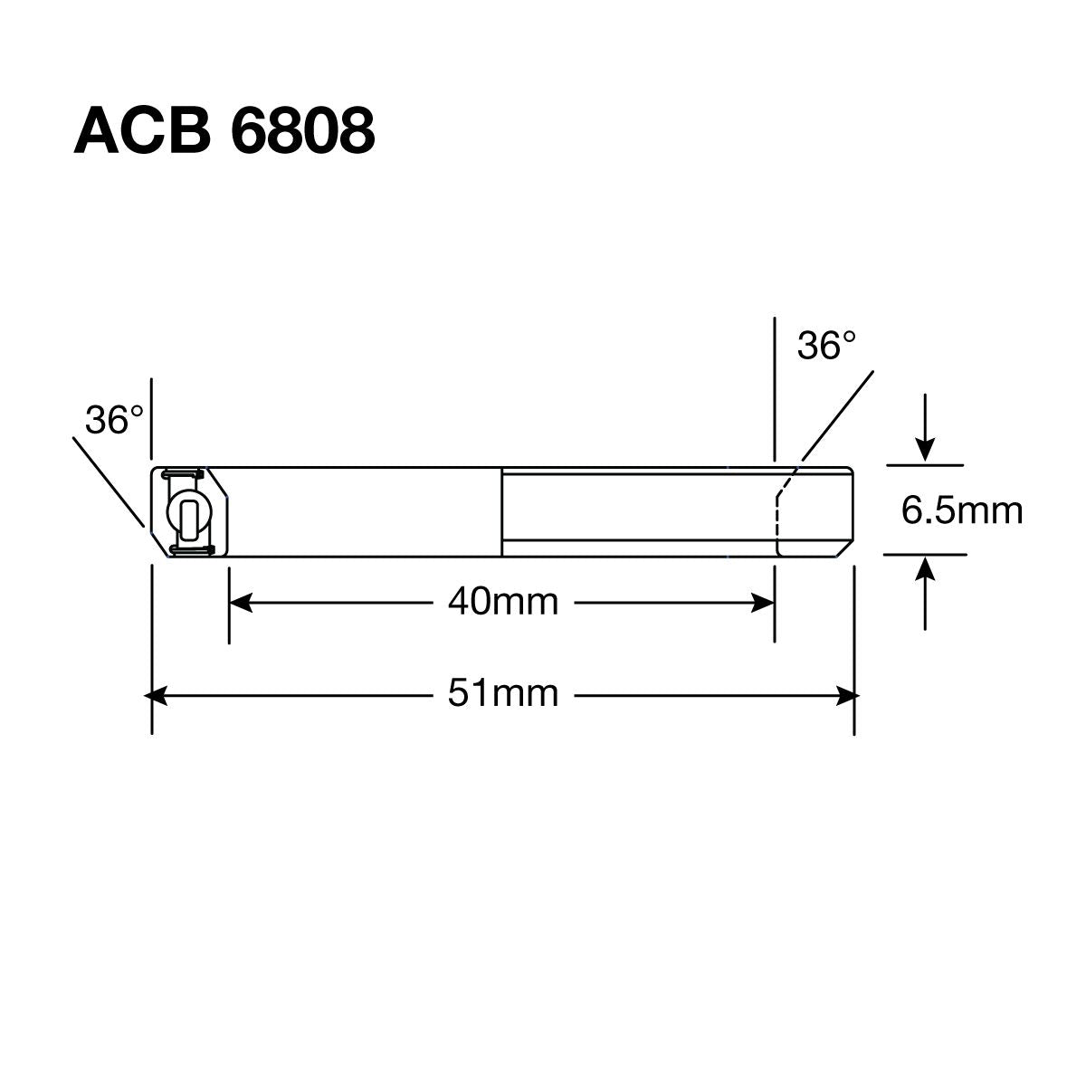 Enduro Headset Bearing 40 x 51 x 6.5 36x36°