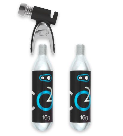 CrankBrothers Pump Sterling CO2 Inflator includes