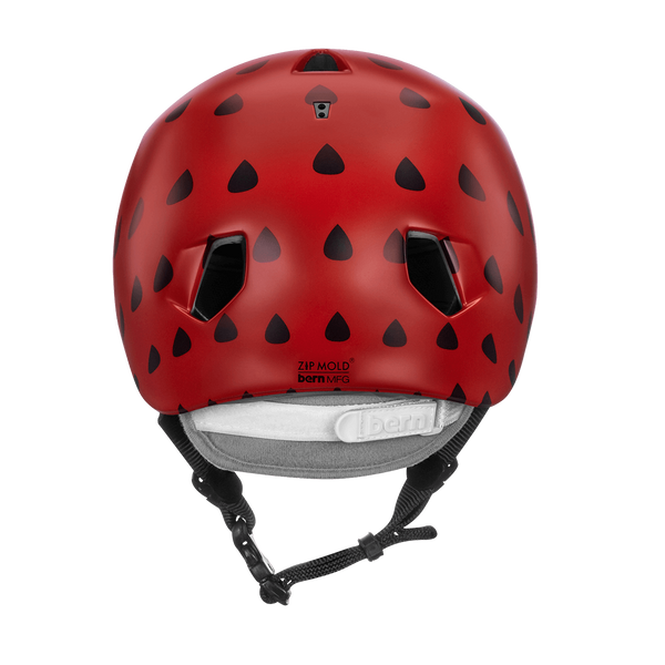 bern kids bike helmets Bern Nina Satin Red Strawberry w/ Flip Visor